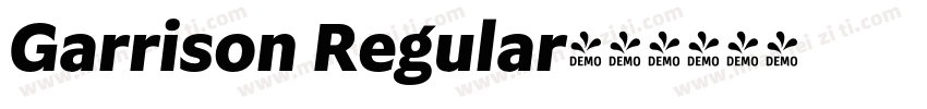 Garrison Regular字体转换
